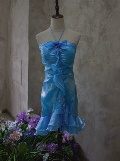 Vintage Etuikleid mit Neckholder, burgunderrot, kurzes Cocktailkleid, Outfit für den 16. Geburtstag, Homecoming-Kleid, Abendkleid AB2382