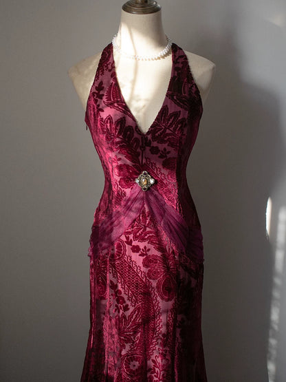 Robe de bal sirène vintage années 50, col en V, velours blanc et dentelle, inspiration robe de soirée longue rétro, tenue pour un 20e anniversaire AB2343