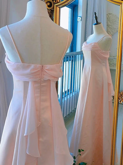 Robe de bal rose vintage années 1950, coupe trapèze, bretelles spaghetti, inspiration robe de soirée longue rétro tenue pour un 20e anniversaire AB2354