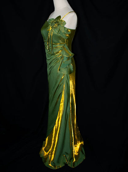 Robe de bal vintage années 1950, bretelles spaghetti, bordeaux, inspiration robe de soirée longue rétro, tenue pour un 18e anniversaire AB2357