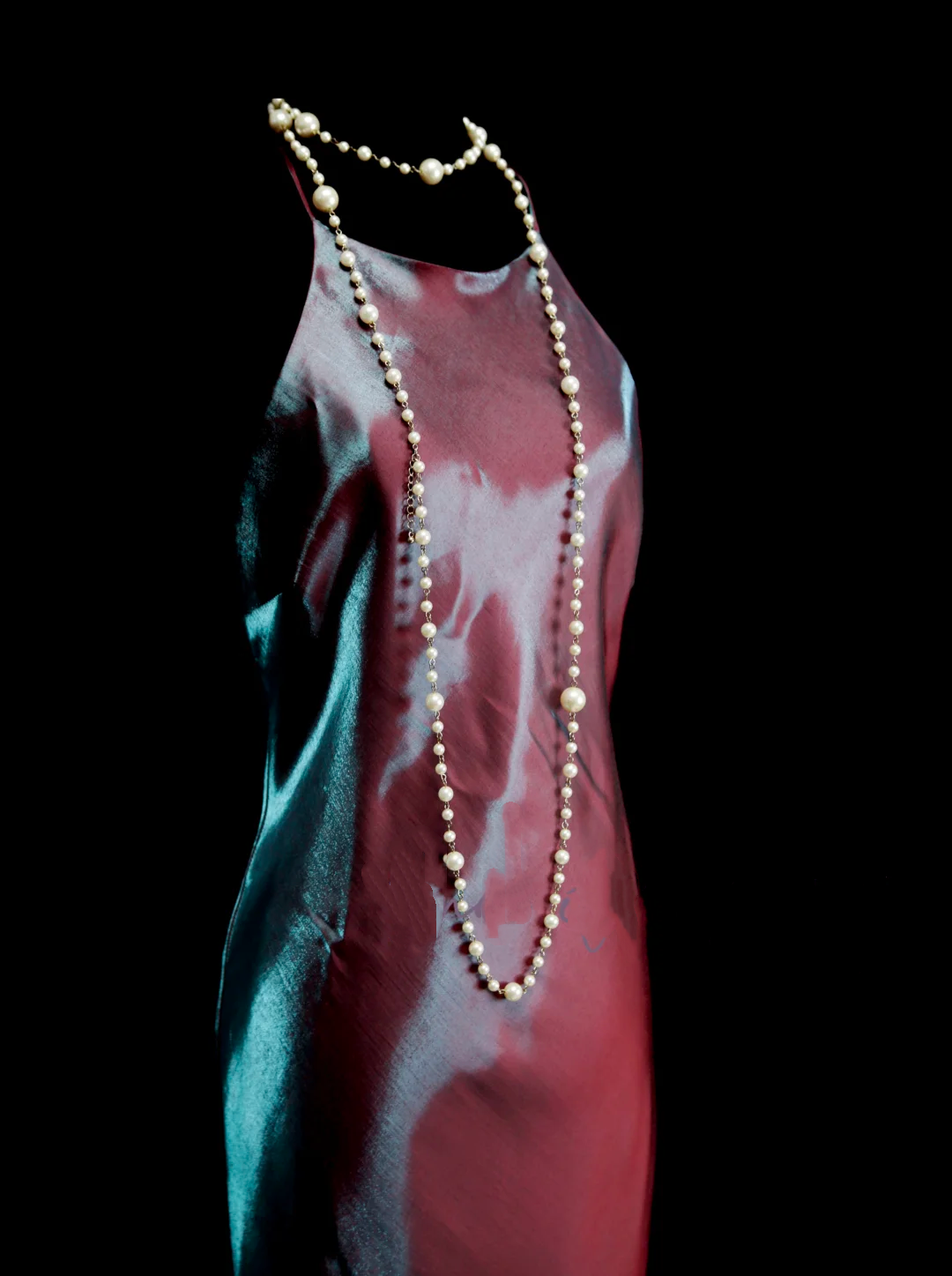 Robe de bal longue fourreau simple, dos nu et col rond pour femme OB001