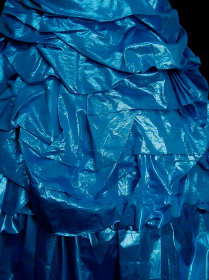 Robe de bal bustier bleu royal unique ornée de perles à plusieurs niveaux, robe longue de quinceañera, tenue pour les 15 ou 16 ans, référence OB014
