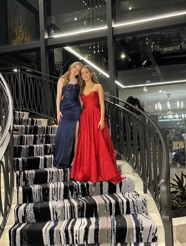 Shinning Mermaid Sweetheart Red Split Prom Dresses Long Party Dress Birthday Outfits Prom Gown RB1322