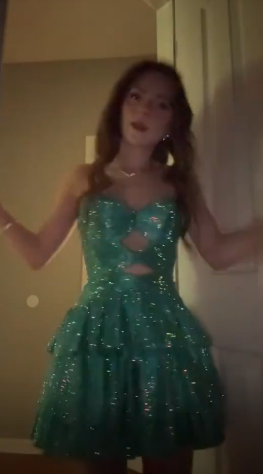 Sweet 16 dress inspo Hoco dress A Line Sweetheart Green Short Mini Hoco & Homecoming Dresses Inspo Graduation Outfits RB6646