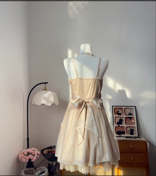 Vintage A Line Spaghetti Strap Champagne Tulle With Flowers 17th Birthday Homecoming Dress Graduation Outfits RB6806
