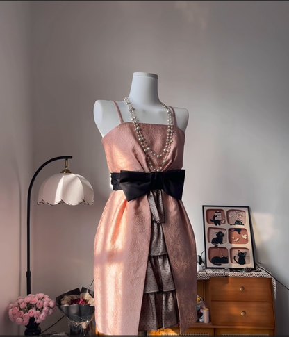 Modest A line Spaghetti Strap Pink Short High School Homecoming Dress Inspo Ideas Mini Party Dresses RB6966