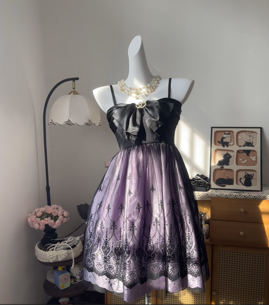 Modest A line Spaghetti Strap Lilac Black Lace Short High School Homecoming Dress Inspo Ideas Mini Party Dresses RB6965