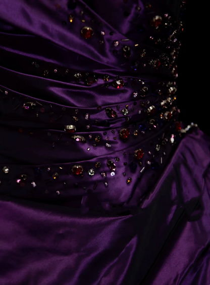 Vintage Ballkleid, trägerlos, lila, Sweet 16 Kleider, Quinceanera Kleid, lang, Vestidos De Fiesta N1323
