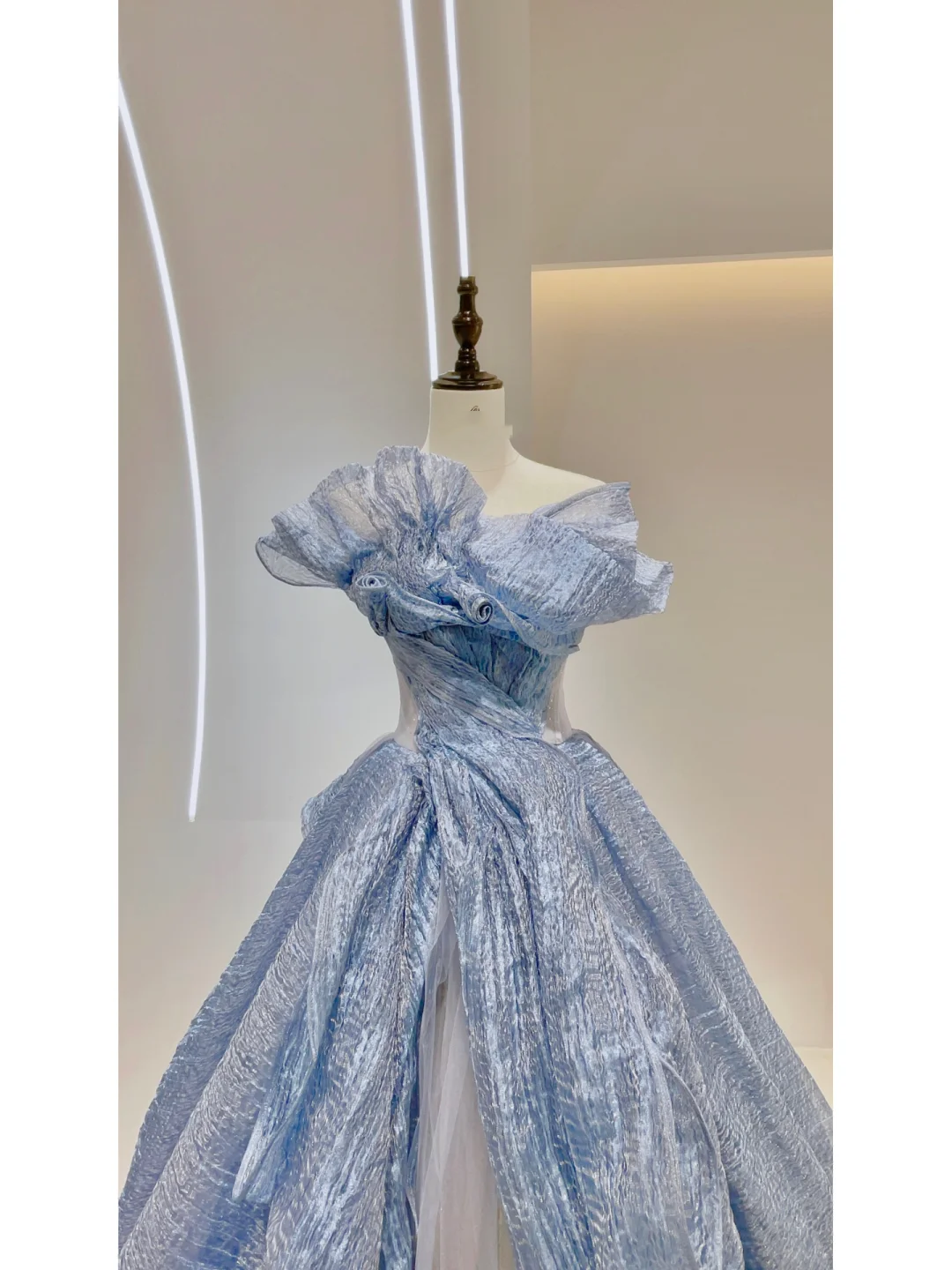 Unique Ball Gown Sweetheart Blue Long Prom Dresses Reveal Inspiration Party Dress 16th Birthday Outfits Graduation Dress RB1093