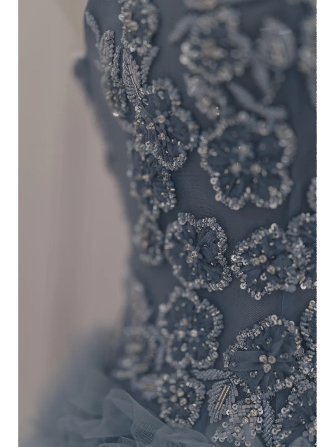 Unique Ball Gown Sweetheart Gray Tulle Long Prom Dresses Inspiration Party Dress 18th Birthday Outfit Graduation Dress RB1105