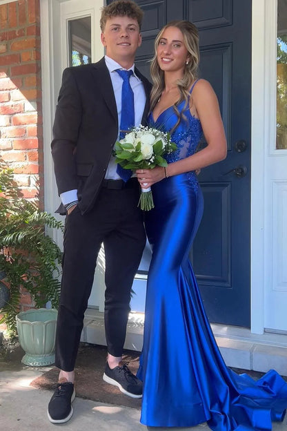 Modest Trendy Mermaid Spaghetti Straps Olive Green Satin Prom Dresses Style Long Senior High School Dance Party Dress RB1164