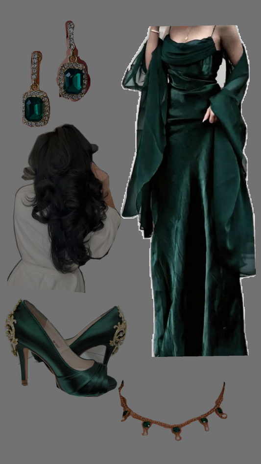 Sexy A Line Spaghetti Straps Dark Green Long Prom Dresses Inspiration Party Dress Slit Senior Graduation Dress RB1202