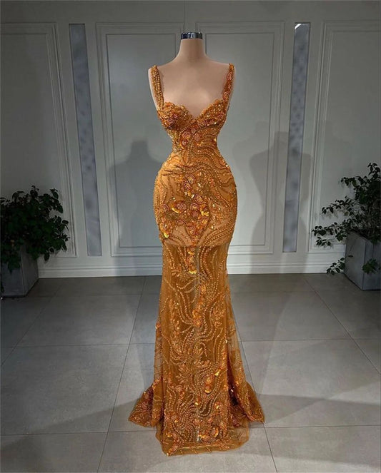 Glamour Mermaid Sweetheart Sequin Beads Prom Dresses Party Dress 20th Birthday Outfits Graduation Dress RB1440