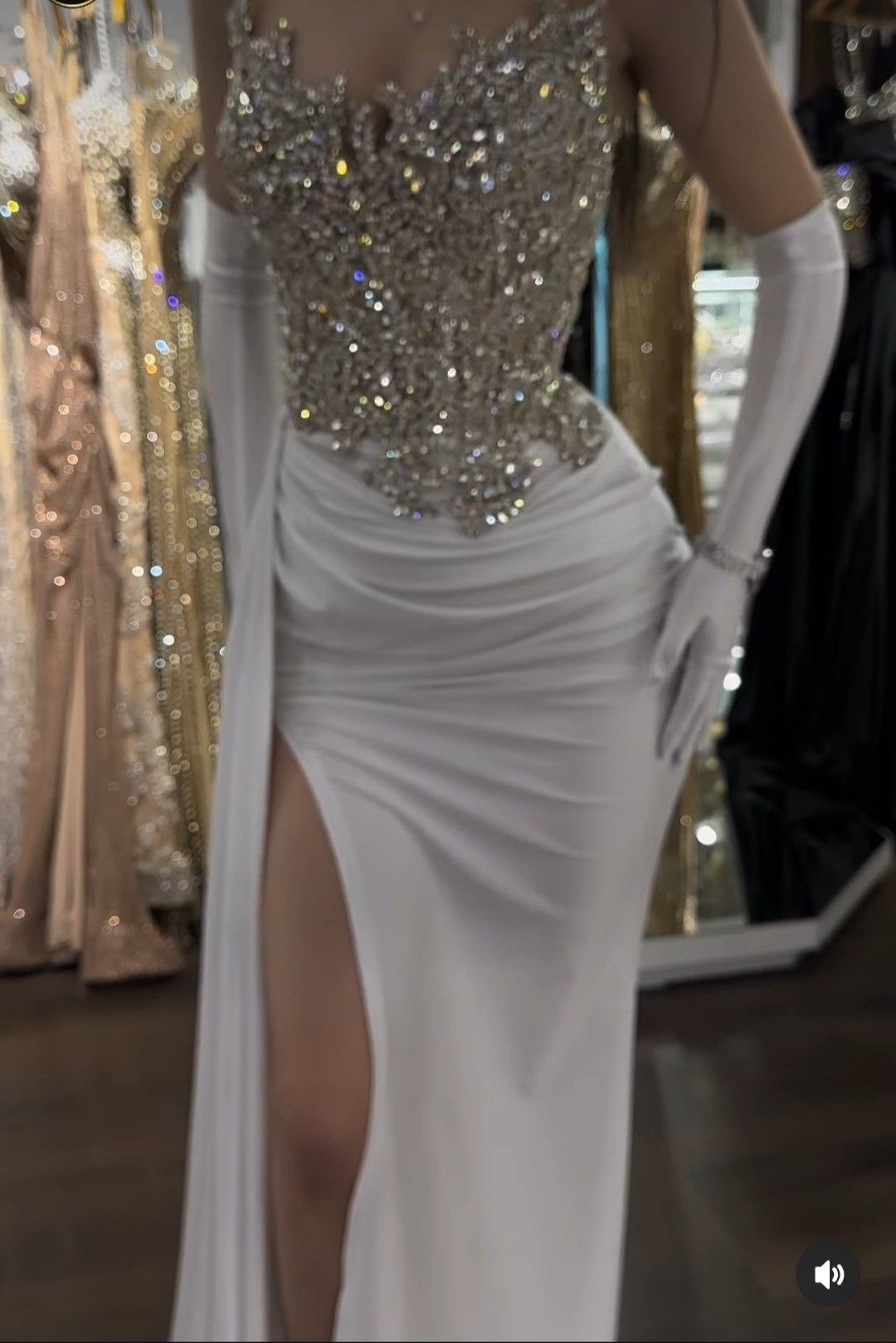 Elegant Mermaid Sweetheart Sequin Slit With Pleated Prom Dresses For Teens Formal Dress 18th Birthday Outfits Prom Gown RB1497