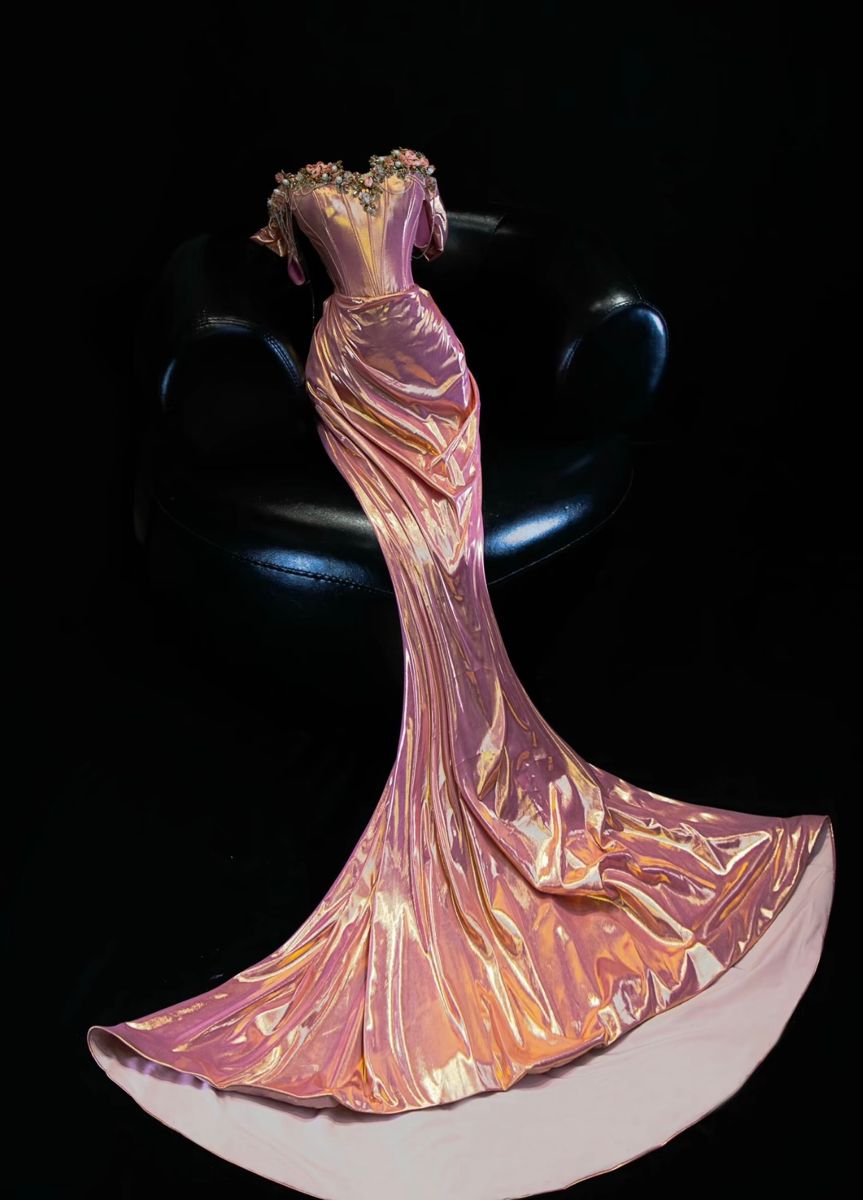Elegante Meerjungfrau Off The Shoulder Rosa Lange Ballkleider Beeindrucken 18. Geburtstag Outfits Ballkleid RB1638