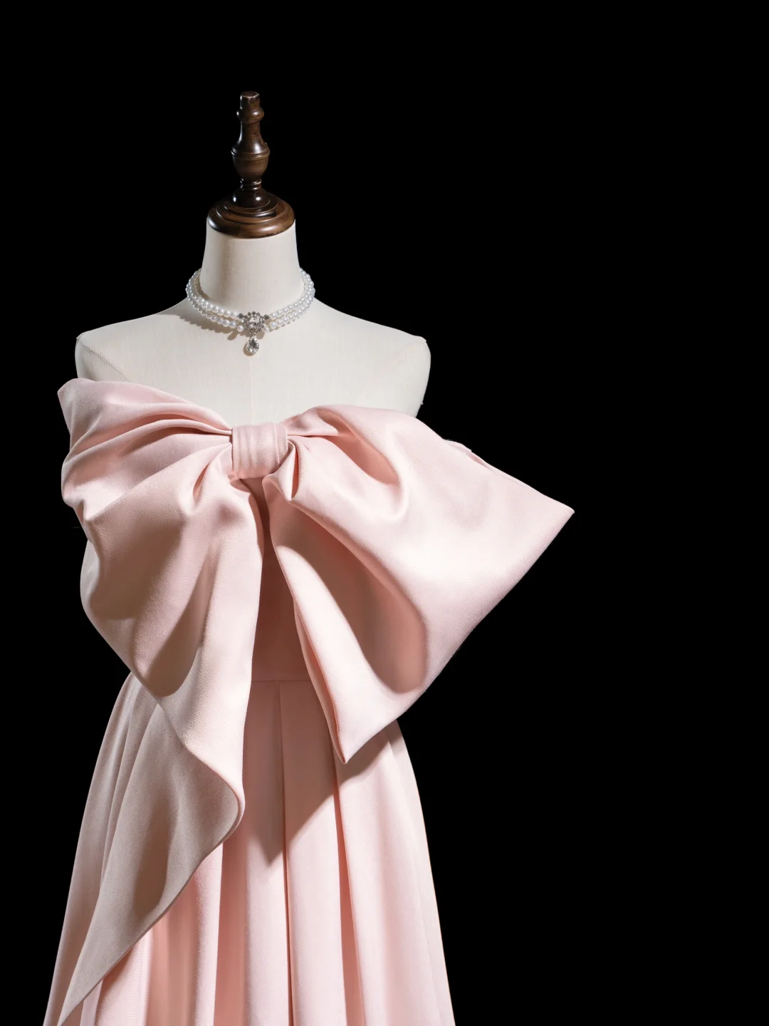Retro A-Linie Trägerlos Rosa Satin Lange Ballkleider Beeindruckend 18. Geburtstag Outfits Ballkleid RB1863