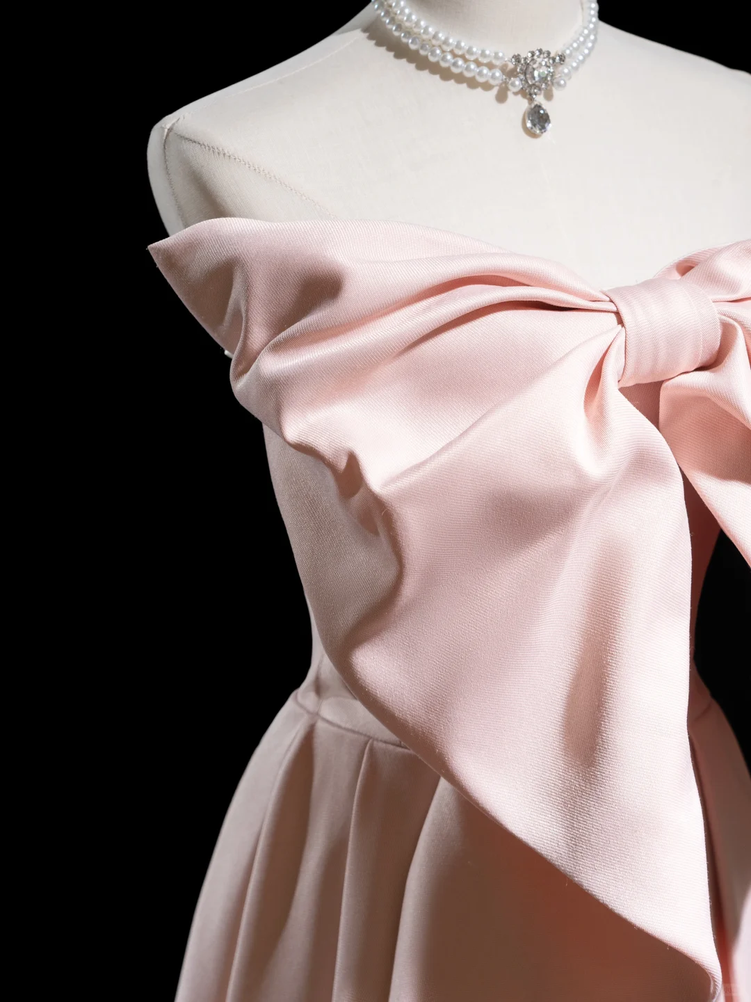Retro A-Linie Trägerlos Rosa Satin Lange Ballkleider Beeindruckend 18. Geburtstag Outfits Ballkleid RB1863