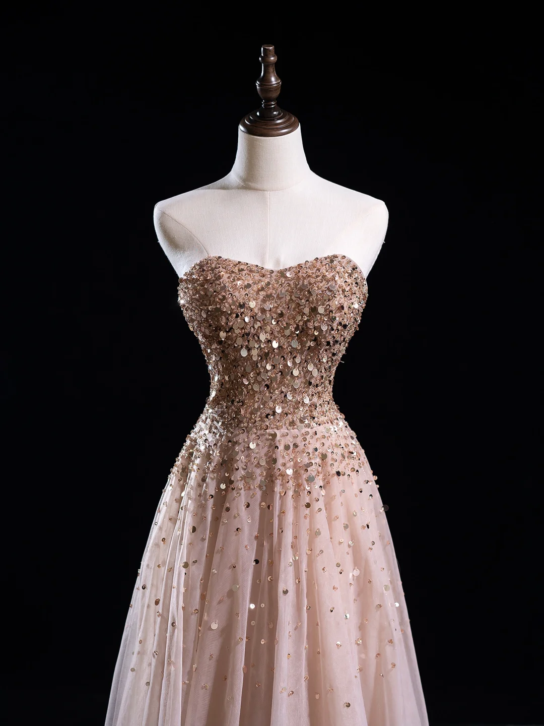 Vintage Ballkleid Sweetheart Rosa Tüll Lange Ballkleider Beeindrucken Sweet 16 Geburtstag Outfits Ballkleid RB1918