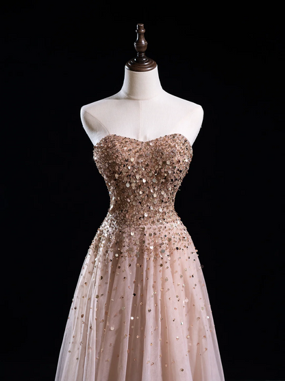 Vintage Ballkleid Sweetheart Rosa Tüll Lange Ballkleider Beeindrucken Sweet 16 Geburtstag Outfits Ballkleid RB1918