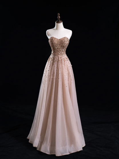 Vintage Ballkleid Sweetheart Rosa Tüll Lange Ballkleider Beeindrucken Sweet 16 Geburtstag Outfits Ballkleid RB1918