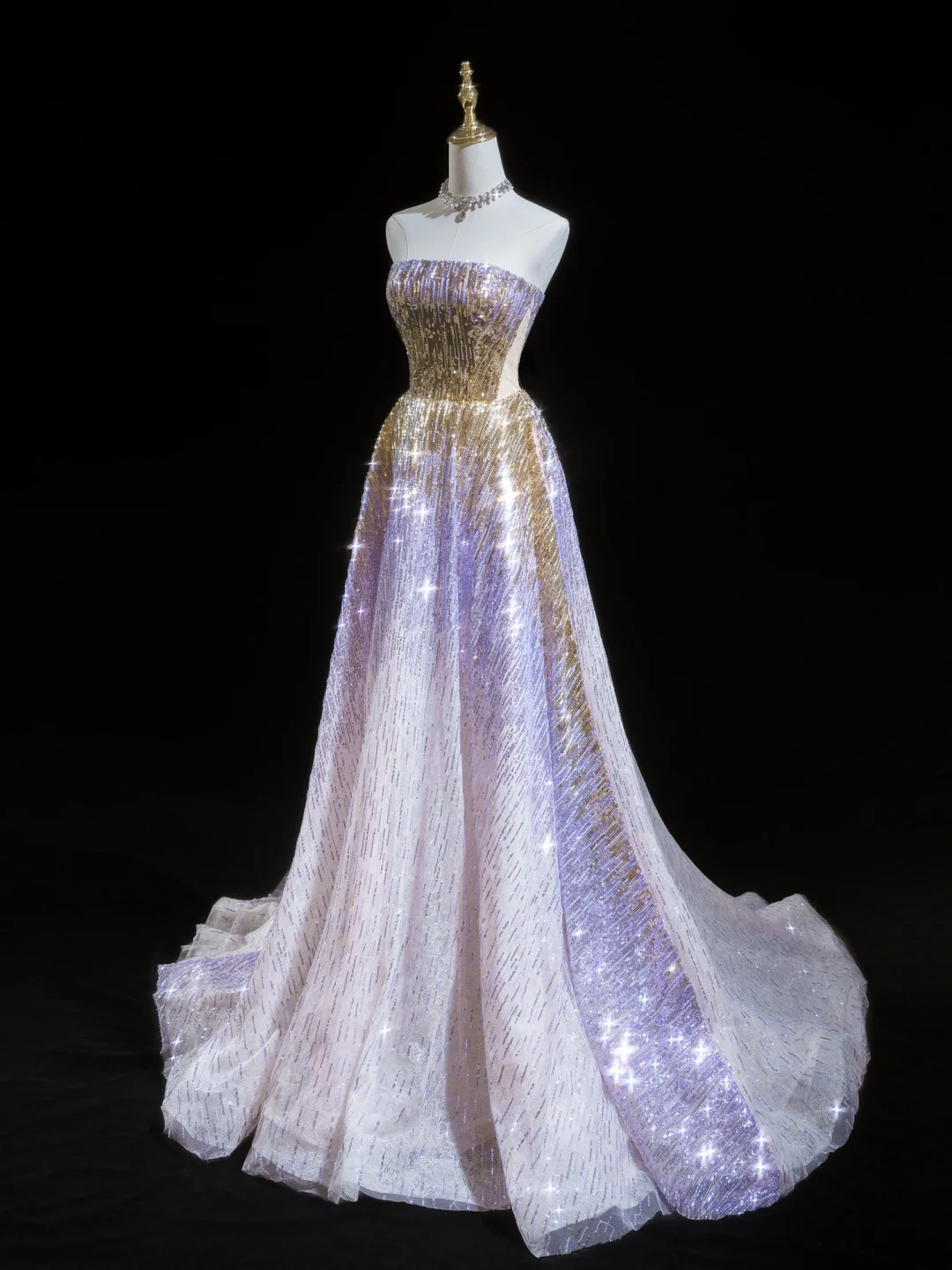 Hübsches Ballkleid mit trägerlosem Pailletten-Abschlussballkleid im Senior-Stil, ästhetische Ballkleider, formelle Outfits, Abschlusskleid RB1926