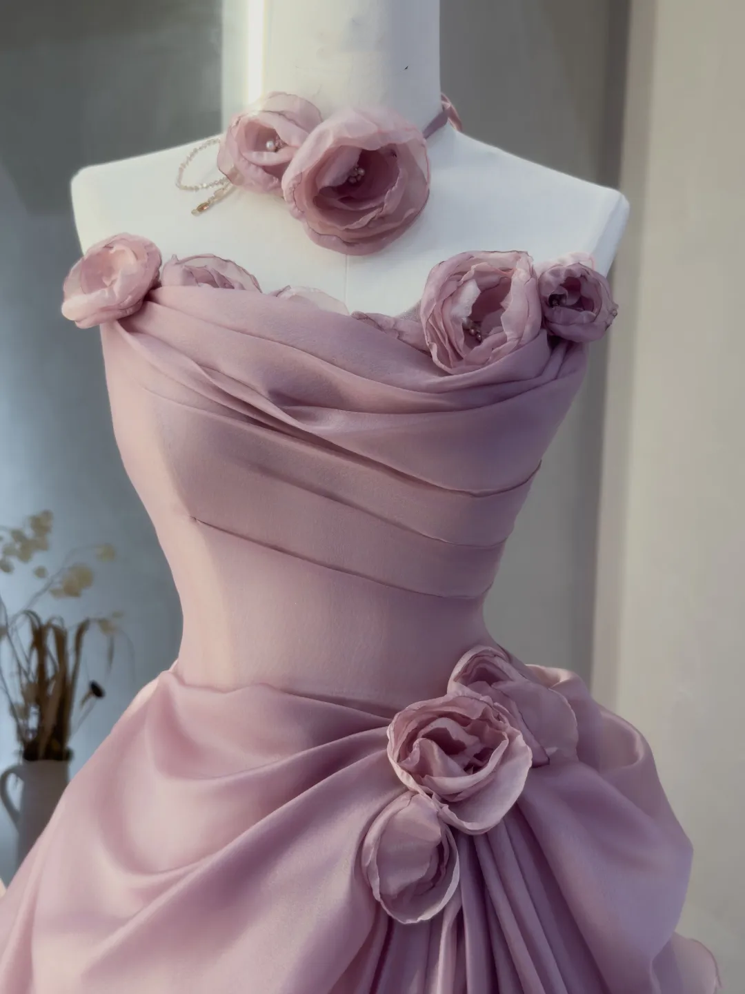 Charmantes Ballkleid, trägerlos, rosa, Ballkleider, Inspiration für Teenager, formelle Kleidung, Party-Outfits, Ballkleid-Ideen RB2048