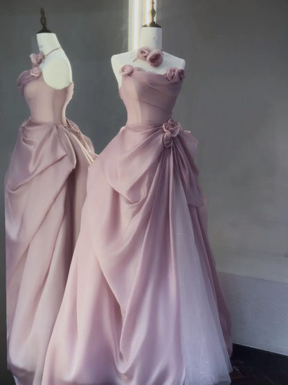 Charmantes Ballkleid, trägerlos, rosa, Ballkleider, Inspiration für Teenager, formelle Kleidung, Party-Outfits, Ballkleid-Ideen RB2048