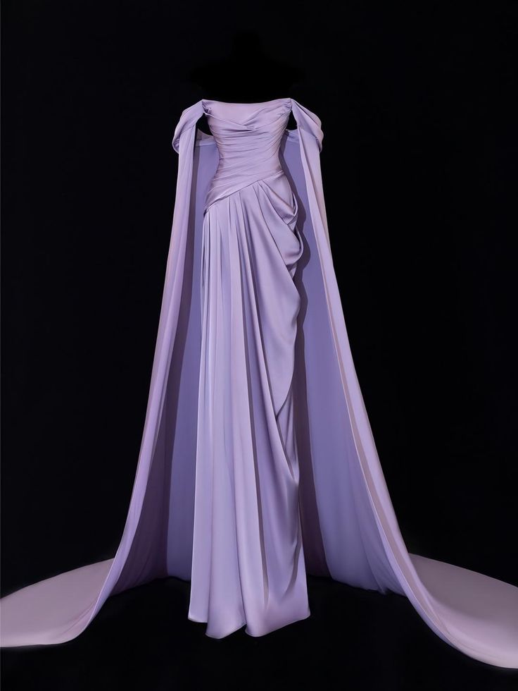 Unique Mermaid Off The Shoulder Light Grape Lilac Satin Prom Dresses Inspiration Long Party Dress Birthday Outfits Graduation Dress RB2178