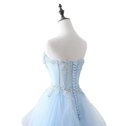 Edles Ballkleid mit herzförmigem Ausschnitt und gelbem Tüll, Inspiration für Teenager, formelle Kleidung, Party-Outfits, Ballkleider RB2181