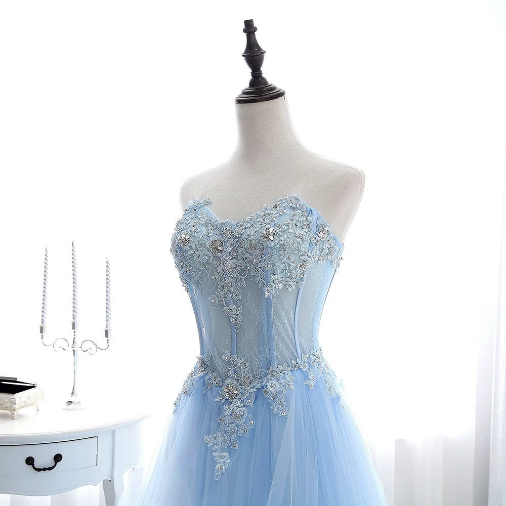 Edles Ballkleid mit herzförmigem Ausschnitt und gelbem Tüll, Inspiration für Teenager, formelle Kleidung, Party-Outfits, Ballkleider RB2181