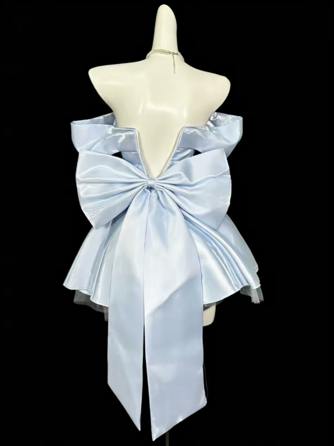 Unique Ball Gown Off The Shoulder Light Sky Blue University Ideas Homecoming Dress Inspo Short High School Senior Party Cocktail Outfits RB6997