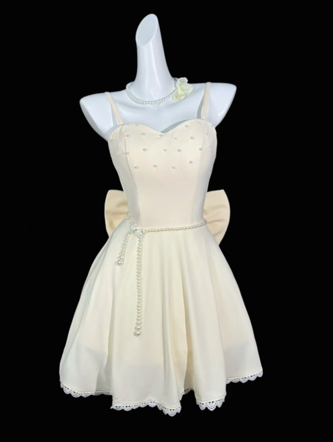 Cute A Line Spaghetti Straps Light Yellow University Ideas Homecoming Dress Inspo Short High School Senior Hoco Court Dresses RB7007