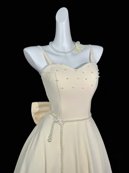 Cute A Line Spaghetti Straps Light Yellow University Ideas Homecoming Dress Inspo Short High School Senior Hoco Court Dresses RB7007