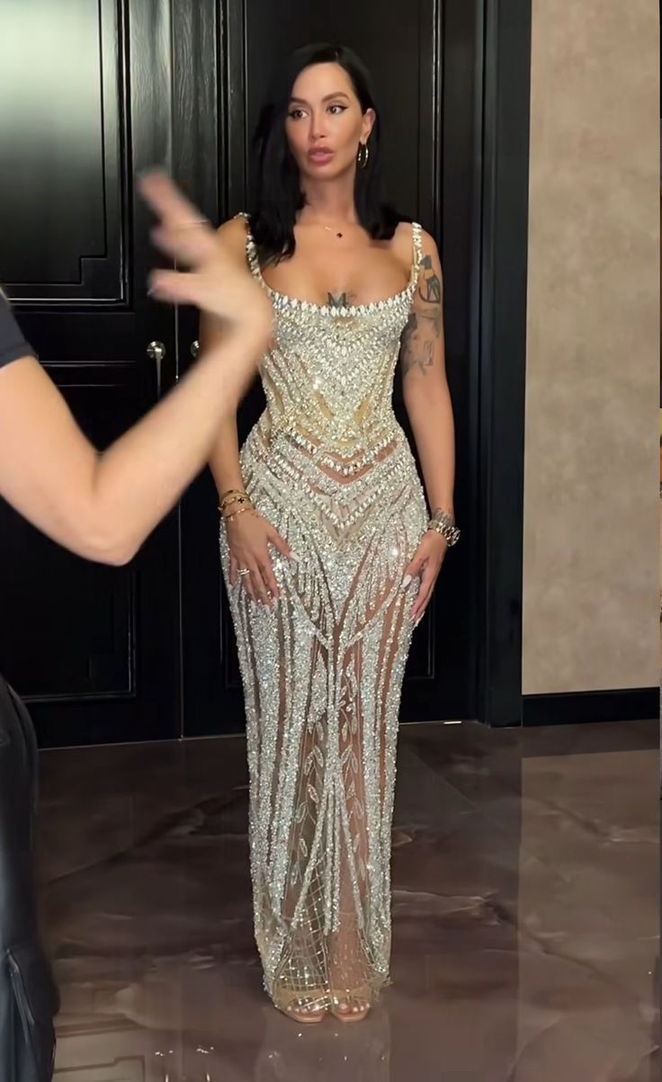 Sexy Meerjungfrau-Träger Champagner Pailletten Lange Ballkleider Inspiration Ballkleid Abschlussballkleid RB938