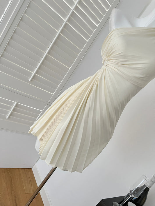 Apricot One-Shoulder Etuikleid Chiffon Kurze Partykleider Schlichte Homecoming-Kleider RF01013
