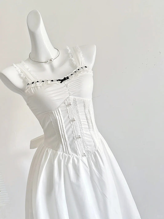 Schlichtes weißes A-Linien-Satin-Kurzballkleid mit Trägern und Homecoming-Kleid RF0691