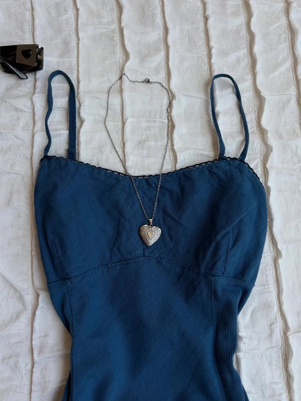 Modische Spaghettiträger Blau A-Linie Mini Outdoor Partykleider RF0918