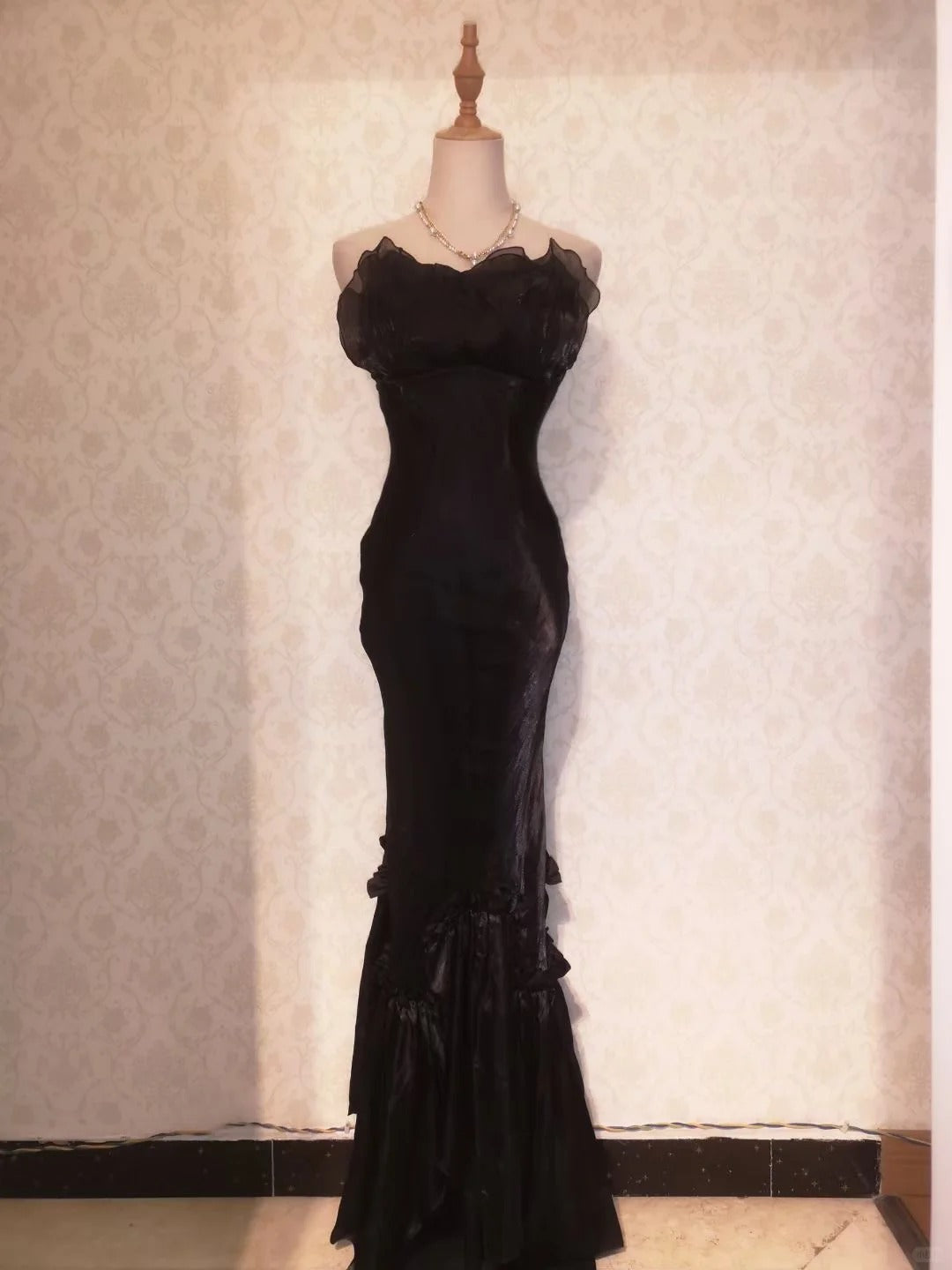 Vintage Ballkleider 80er Jahre Meerjungfrau Sweetheart Black Tie Kleid Ärmellose Bodenlange Abendgarderobe RB4279