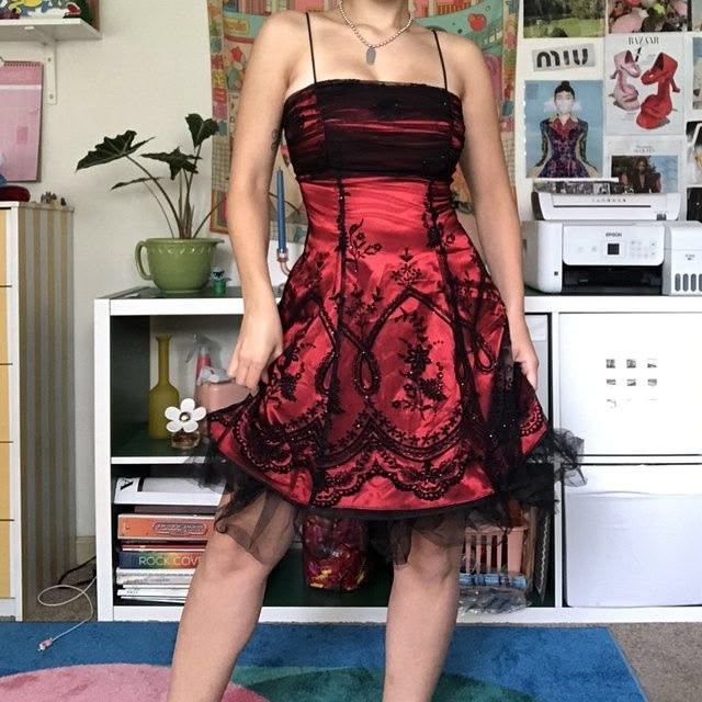 Vintage Black Tulle Lace Pink Satin A-Line Birthday Short Skirt Homecoming Dress RB6782