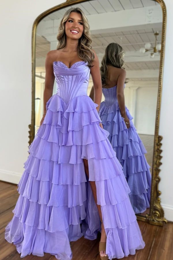 Classy Ball Gown Sweetheart Navy Blue Chiffon Prom Dresses Party Dress 20th Birthday Outfits Graduation Dress RB871