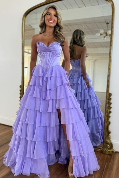 Classy Ball Gown Sweetheart Navy Blue Chiffon Prom Dresses Party Dress 20th Birthday Outfits Graduation Dress RB871
