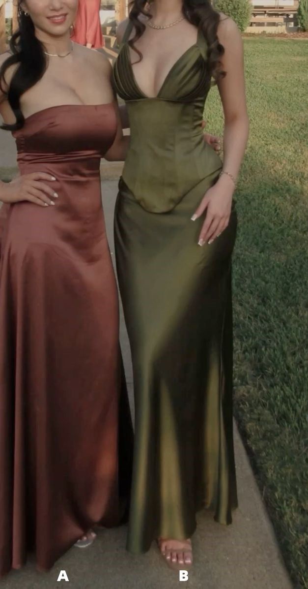 Robe de bal simple, robe de soirée en satin, robe moulante pour événement de fin d'études secondaires, robe de cérémonie N620