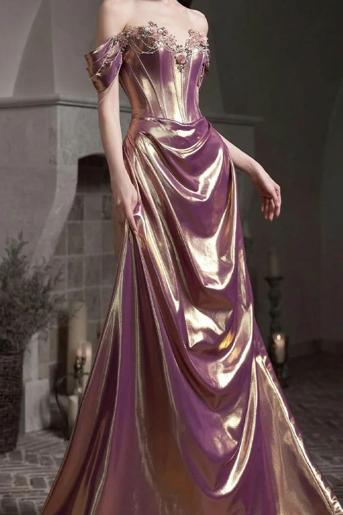 Modest Mermaid Prom Dresses With Beading Long Evening Party Formal Outfits RB6542