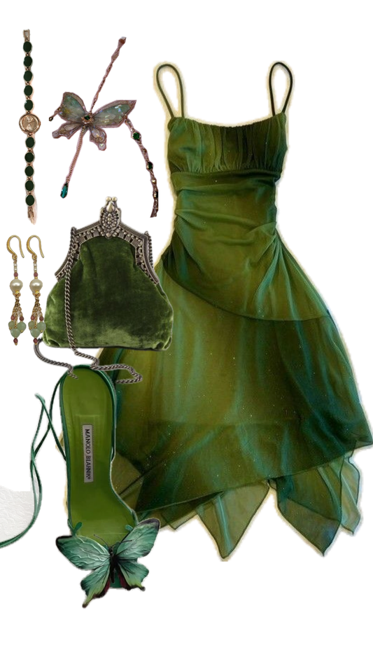 Lovely A Line Spaghetti Strap Green Chiffon Short Length Party Dresses Homecoming Dress Cocktail Gown RB8913