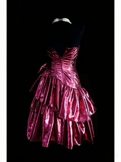 Retro Ball Gown Pink Sweetheart Hoco Gowns Short 18th Birthday Dress Homecoming Dresses N1259