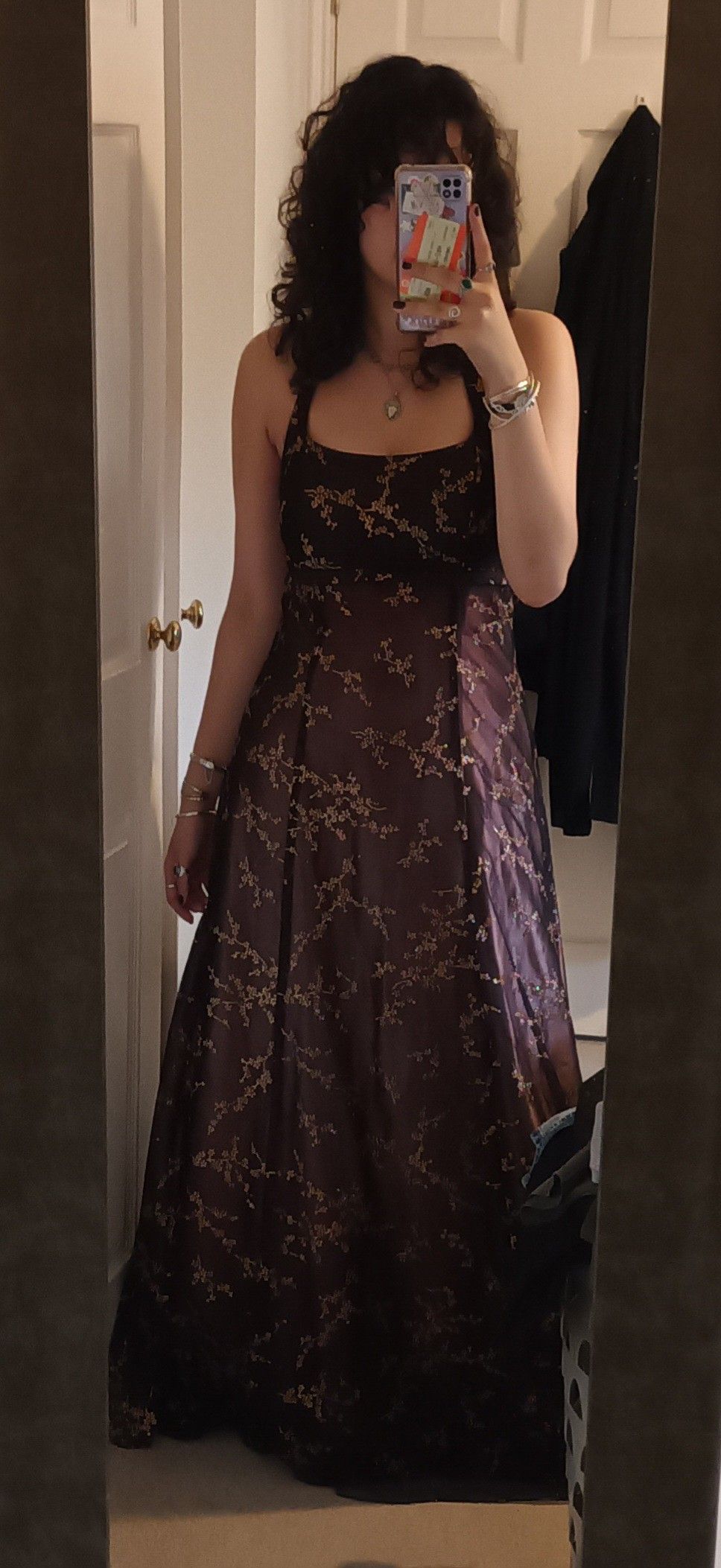Prom Dress A line Sexy Halter Lace Purple For Teens Women Floor Length Graduation Party Dress RC1045