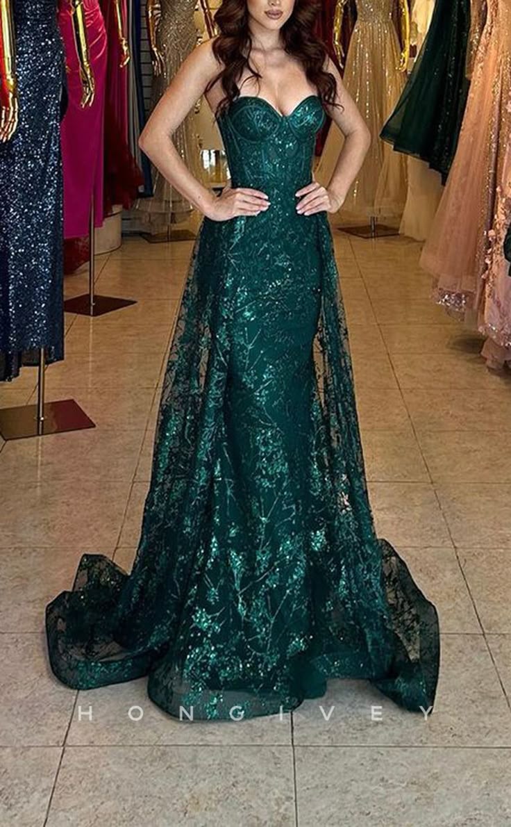 Satin-Glitzer-Abendkleid mit Herzausschnitt, trägerlos, ärmellos, Paillettenapplikationen, Party-, Ball- und Abendkleid AB650