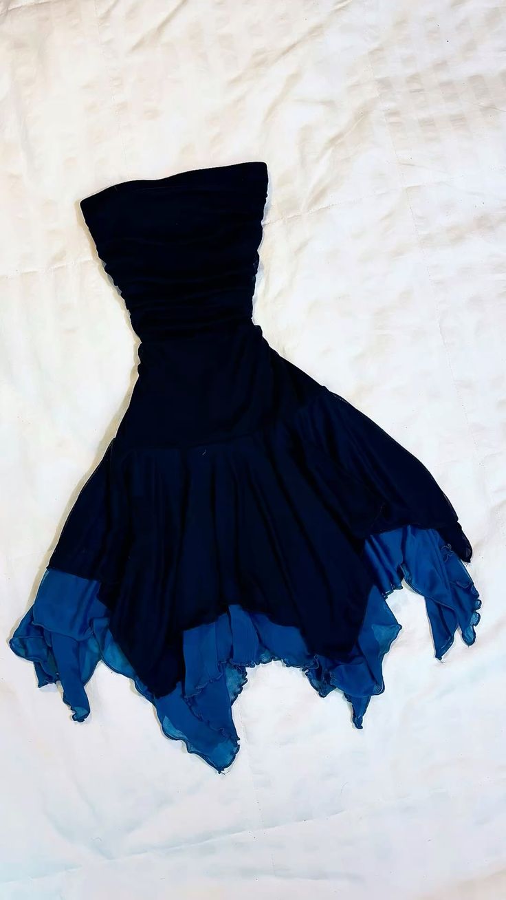 Lovely A Line Strapless Navy Blue Chiffon Short Party Dresses Homecoming Dress Cocktail Gown RB8960