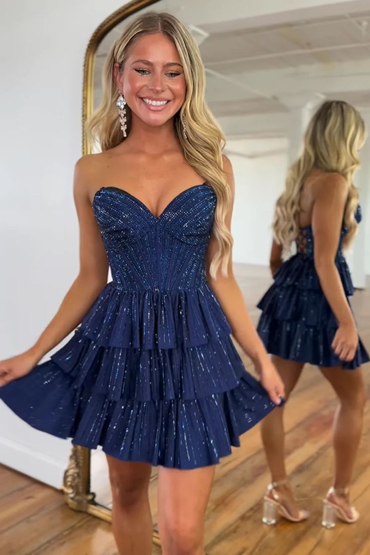 Robes de bal de princesse spéciales scintillantes et délicates avec volants RB3204