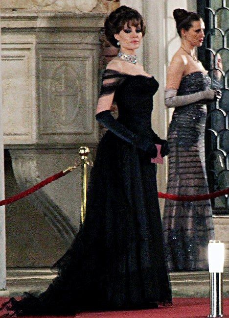 Robe de bal vintage noire pour anniversaire, robe de soirée à épaules dénudées, tenue de bal, robe de cérémonie N532